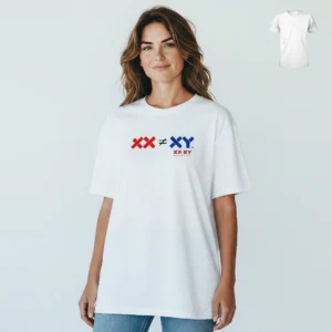 XX XY Tee Biology Chromosome Science Graphic Shirt for Men and Women available at our Los Angeles warehouse