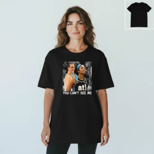 You Can't See Me Tee Caitlin Clark Angel Reese Basketball Graphic T-Shirt Fan Gift available at our Los Angeles warehouse