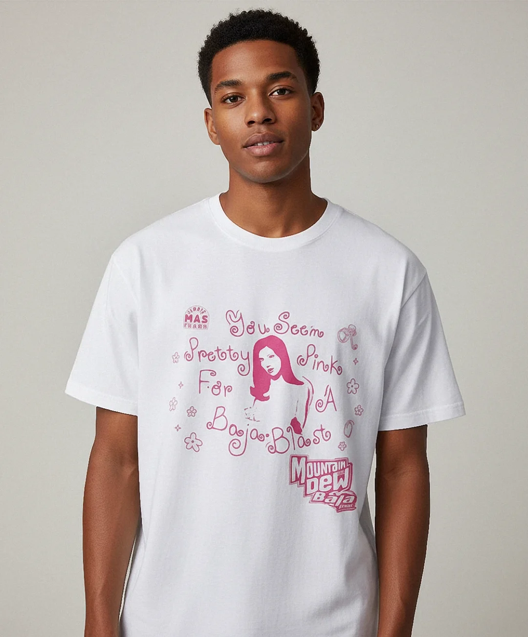 You Seem Pretty Pink For A Baja Blast Tee Cute Y2K Graphic T-Shirt for Men and Women available at our Los Angeles warehouse