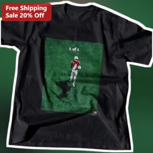 1 of 1 Football Player Tee Unique Gridiron Athlete Graphic T-Shirt Gift for Men available at our Los Angeles warehouse