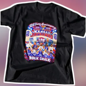 Years Anniversary Kansas Jayhawks Rock Chalk The Hog Tee available at our Los Angeles warehouse