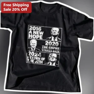 2016 A New Hope Political Satire Tee Trump Biden Star Wars Parody Graphic Shirt available at our Los Angeles warehouse