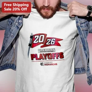 2026 American Association Playoffs Kansas City Monarchs Vintage Baseball Tee available at our Los Angeles warehouse