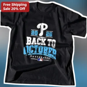 2026 Back to October Postseason Tee Vintage Distressed Baseball Graphic Shirt for Fans available at our Los Angeles warehouse