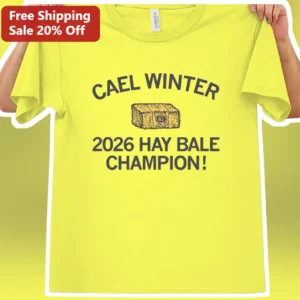 2026 Hay Bale Champion Tee Solon Beef Days Winner Gift available at our Los Angeles warehouse