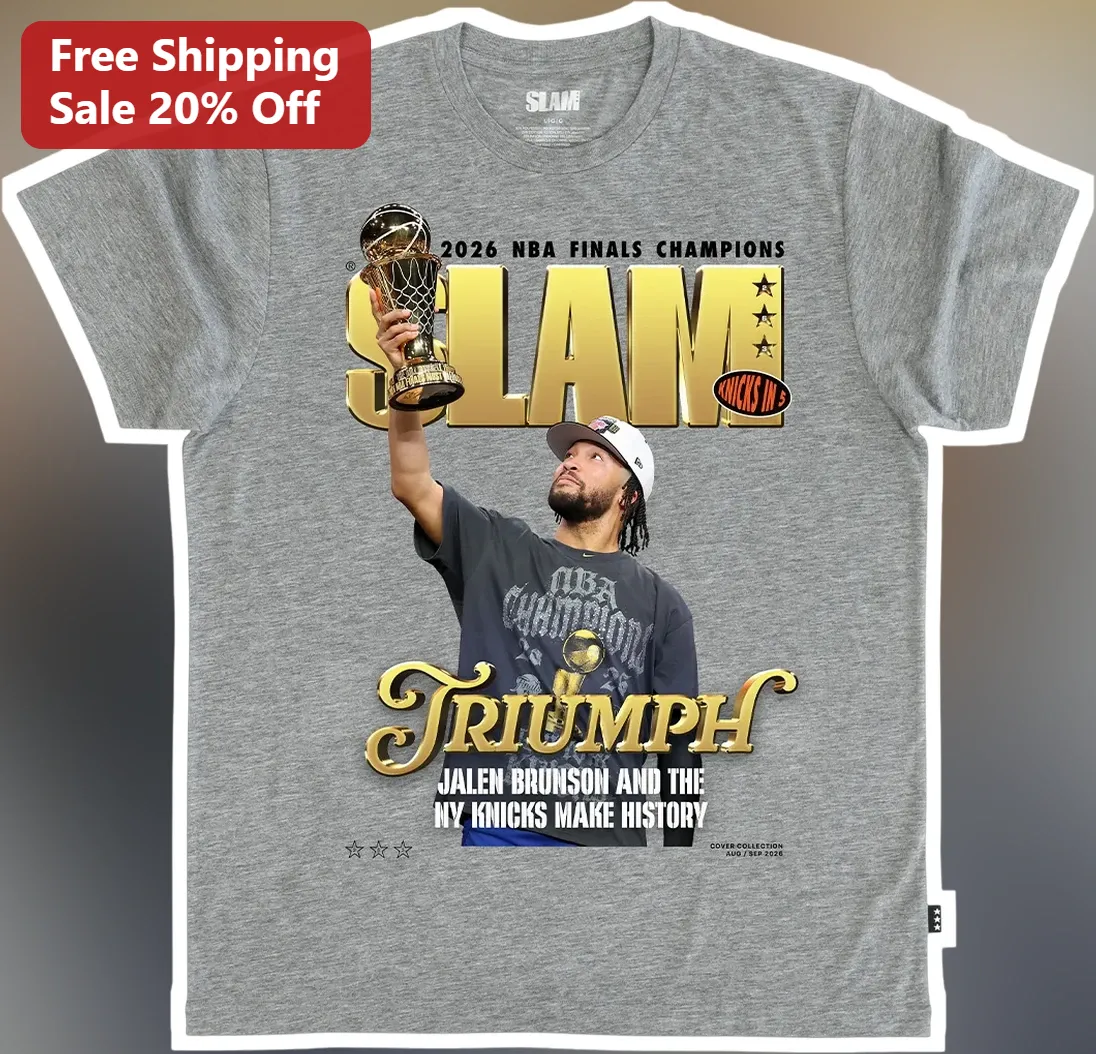 2026 NBA Finals Champions Jalen Brunson NY Knicks Make Histo — Los Angeles 2026 NBA Finals Champions Jalen Brunson NY Knicks Make History Slam Triumph Tee available at our Los Angeles warehouse