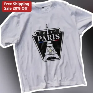2026 PARIS Tee Eiffel Tower PA Keystone Design Unisex Cotton Shirt available at our Los Angeles warehouse