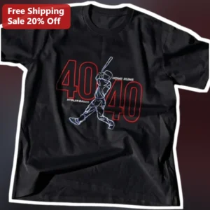 40 Home Runs 40 Stolen Bases Tee 40-40 Club Baseball Milestone Gift available at our Los Angeles warehouse
