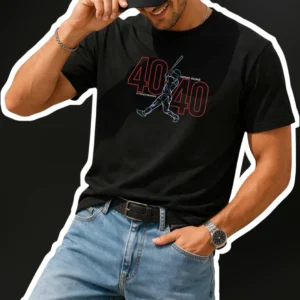 40 Home Runs 40 Stolen Bases Tee 40-40 Club Baseball Power Speed Gift available at our Los Angeles warehouse