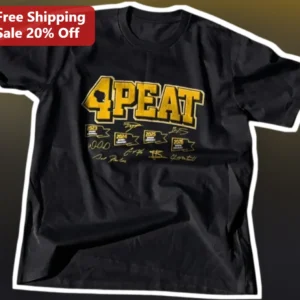 4PEAT Championship Victory Graphic Tee for Sports Fans available at our Los Angeles warehouse