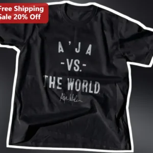 A'JA -VS- THE WORLD Tee A'ja Wilson Signature WNBA Fan Apparel available at our Los Angeles warehouse