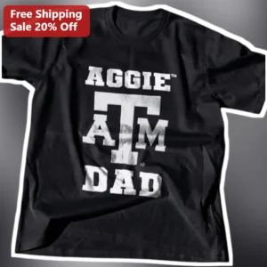 Aggie Dad Tee Texas A&M University College Father Gift Distressed Vintage Graphic Shirt available at our Los Angeles warehouse