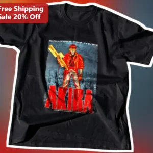 Akira Neo-Tokyo Is About To Explode Graphic Tee Kaneda Shotaro Anime Shirt available at our Los Angeles warehouse