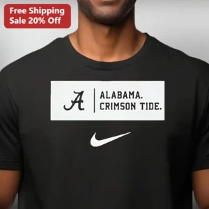 Alabama Crimson Tide Tee Game Day Fan Apparel available at our Los Angeles warehouse