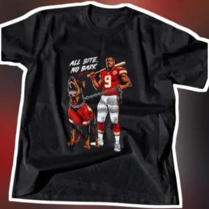 All Bite No Bark Tyreek Hill Football Player Graphic Tee available at our Los Angeles warehouse
