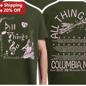 All Things Go Tee Festival Merch 2026 Music Concert Shirt Gift available at our Los Angeles warehouse