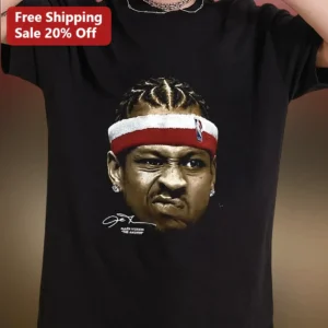 Allen Iverson The Answer Signature Portrait Basketball Tee available at our Los Angeles warehouse