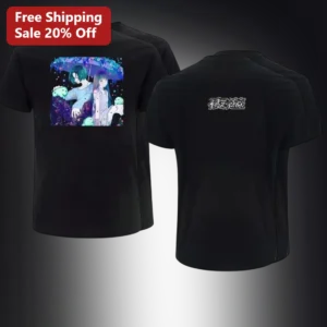 Anime Aesthetic Couple Umbrella Tee, Romantic Japanese Anime Graphic Shirt Gift for Anime Fans and C available at our Los Angeles warehouse