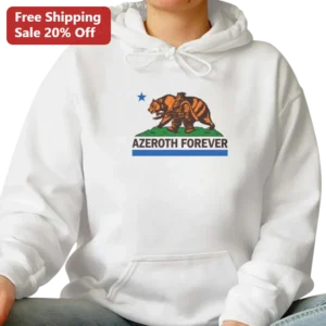 Azeroth Forever World of Warcraft Horde Orc Bear Flag Parody Hoodie available at our Los Angeles warehouse