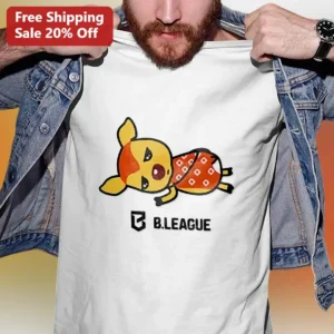 B.LEAGUE Pikachu Basketball Jersey Graphic Tee Anime Pop Culture Fan Shirt available at our Los Angeles warehouse