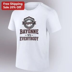 Bayonne Little League Est 1951 Vintage Baseball Tee, Bayonne vs Everybody New Jersey Local Pride Shi available at our Los Angeles warehouse