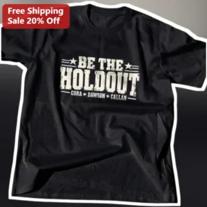 BE THE HOLDOUT Vintage Distressed Graphic Tee Personalized Sibling Name Shirt available at our Los Angeles warehouse