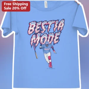 BEAST MODE Baseball Player Running Graphic Tee Vintage Athletic Style Gift for Men available at our Los Angeles warehouse
