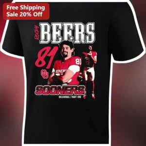 Beers Sooners Oklahoma Football Fan Graphic Tee available at our Los Angeles warehouse