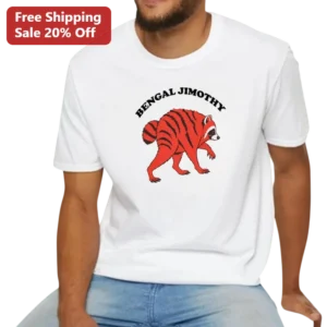 Bengal Jimothy Tee Funny Red Panda Tiger Hybrid Graphic Shirt for Animal Lovers available at our Los Angeles warehouse