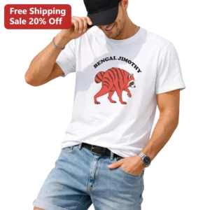 Bengal Jimothy Tee Funny Striped Raccoon Graphic Shirt for Cincinnati Football Fans available at our Los Angeles warehouse