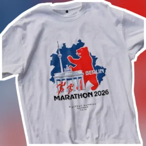 Berlin Marathon 2026 Tee Commemorative Runner Gift Unisex available at our Los Angeles warehouse