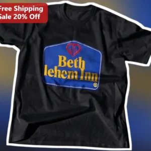 Bethlehem Inn Tee Retro Christian Vintage Hotel Logo Graphic T-Shirt available at our Los Angeles warehouse