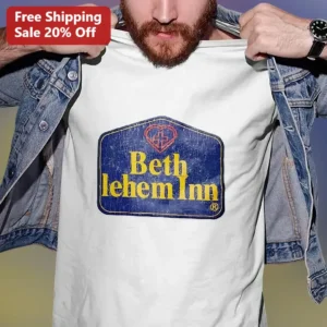 Bethlehem Inn Vintage Travel Souvenir Tee Christian Pilgrimage Gift available at our Los Angeles warehouse