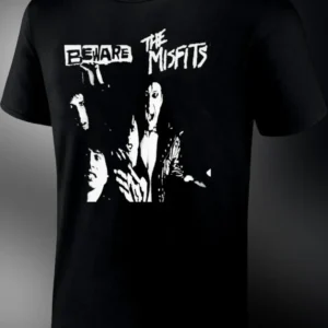 Beware The Misfits Horror Punk Band Graphic Tee For Men Women available at our Los Angeles warehouse
