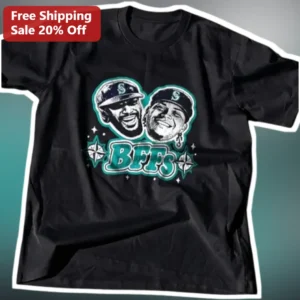 BFFS Tee Seattle Mariners Julio Rodriguez Cal Raleigh Baseball Best Friends Gift available at our Los Angeles warehouse