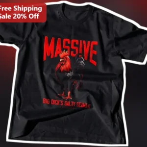 Big Dick's Salty Seaman Graphic Tee Adult Humor Novelty Shirt available at our Los Angeles warehouse