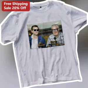 Bill Murray Harry Caray Tee Wrigley Field Cubs Broadcast Vintage Graphic Shirt available at our Los Angeles warehouse
