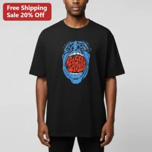 Billy Strings Tee Psychedelic Screaming Face Graphic Bluegrass Concert Shirt Gift for Fans available at our Los Angeles warehouse