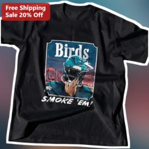Birds Smoke Em Jacksonville Jaguars Fan Vintage Distressed Graphic Tee NFL Football Apparel Gift available at our Los Angeles warehouse