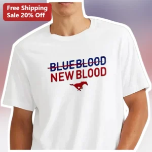 Blue Blood New Blood Tee Boston Blue Spin Off Fan Gift Shirt available at our Los Angeles warehouse