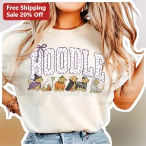 BOODLE Halloween Dog Costume Graphic Tee Cute Bichon Poodle Mix Gift available at our Los Angeles warehouse