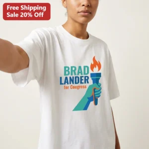 BRAD LANDER for Congress Tee Tee available at our Los Angeles warehouse