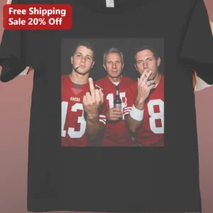 Brett Favre Vintage 49ers Candid Photo Graphic Tee for Men available at our Los Angeles warehouse