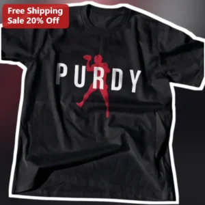 Brock Purdy Tee San Francisco 49ers QB Distressed Football Fan Gift Apparel available at our Los Angeles warehouse