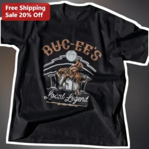 Buc-ee's Local Legend Vintage Western Bronco Graphic Tee available at our Los Angeles warehouse