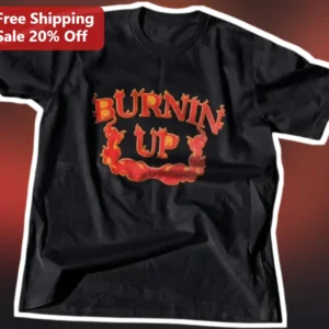 Burnin Up Vintage Flames Graphic Tee available at our Los Angeles warehouse