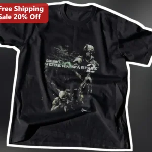 Call of Duty Modern Warfare 2 Graphic Tee for Gamers available at our Los Angeles warehouse