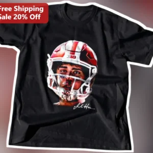 Cam Ward Tennessee Titans QB Distressed Vintage Portrait Signature Tee available at our Los Angeles warehouse