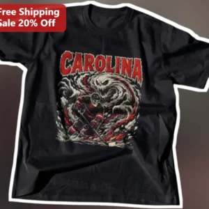 Carolina Hockey Fan Graphic Tee Black NHL Sports Apparel Gift available at our Los Angeles warehouse