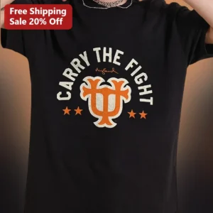 Carry The Fight UCF Knights Gus Malzahn Signature Vintage Distressed Graphic Tee available at our Los Angeles warehouse